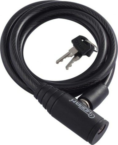 Замок-трос НОРА-М №22 велосипедный "Черный" 8х1000 мм [13908]