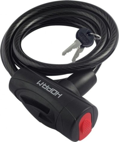 Замок-трос НОРА-М №23 велосипедный "Черный" 8х1000 мм [13909]