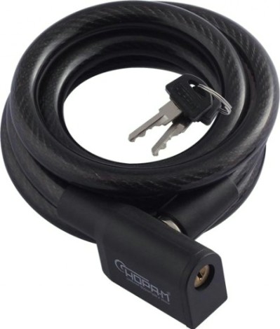 Замок-трос НОРА-М №25 велосипедный "Черный" 10х1200 мм [18295]