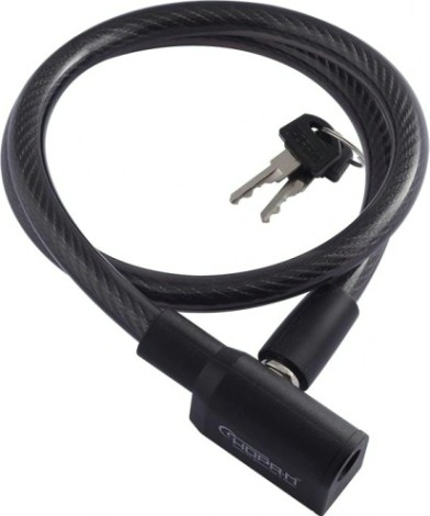Замок-трос НОРА-М №25 велосипедный "Черный" 10х650 мм [13912]