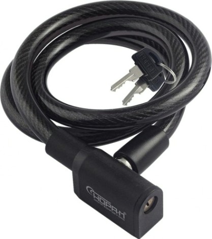 Замок-трос НОРА-М №25 велосипедный "Черный" 10х800 мм [19003]