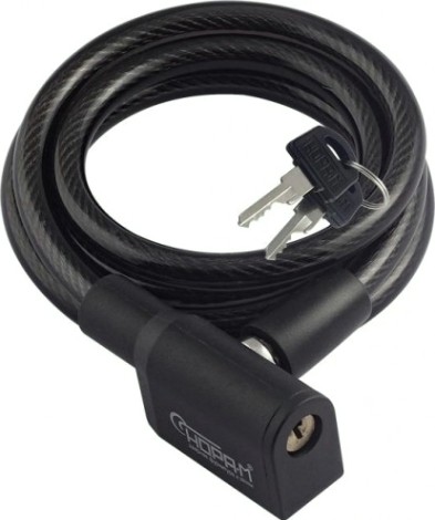 Замок-трос НОРА-М №25 велосипедный "Черный" 8х1200 мм [19002]