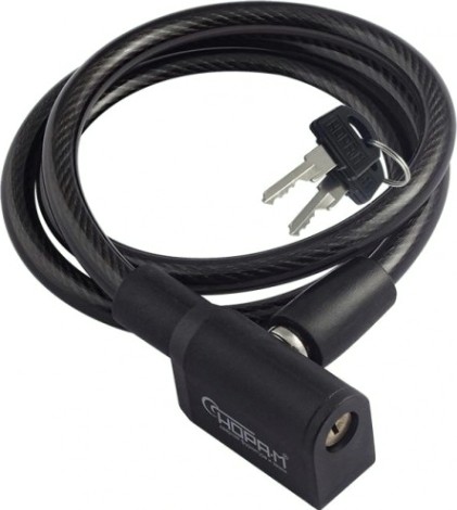 Замок-трос НОРА-М №25 велосипедный "Черный" 8х800 мм [19000]