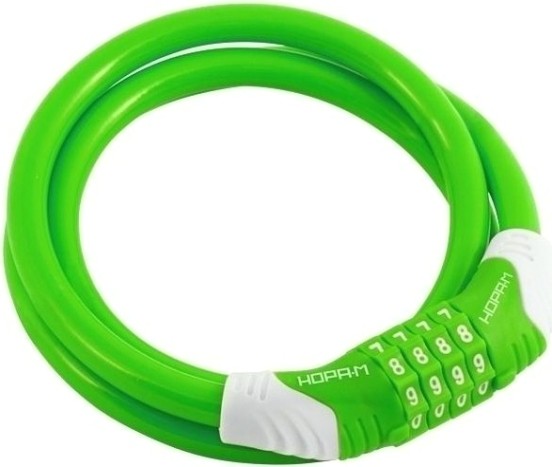 Замок-трос НОРА-М №31 велосипедный "Зеленый" 10х1000 мм [18308]