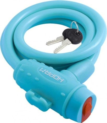 Замок-трос НОРА-М №33 велосипедный "Голубой" 10х1000 мм [18301]