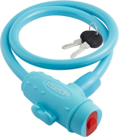 Замок-трос НОРА-М №33 велосипедный "Голубой" 10х650 мм [18298]