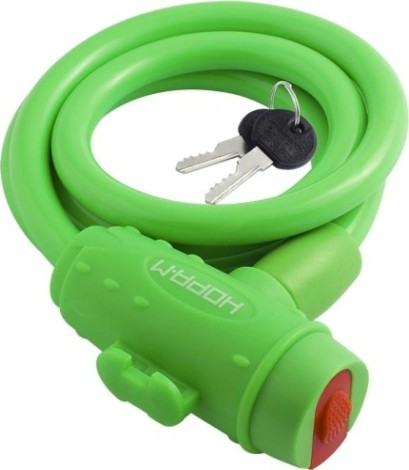 Замок-трос НОРА-М №33 велосипедный "Зеленый" 10х1000 мм [18302]