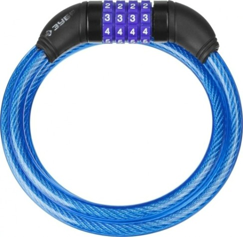 Замок тросовый ЗУБР ПРОФЕССИОНАЛ кодовый, с изменяемым кодом, длина троса-1200мм, d [37262-120]