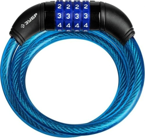 Замок тросовый ЗУБР ПРОФЕССИОНАЛ кодовый, с изменяемым кодом, длина троса-950мм, d [37262-95_z01]