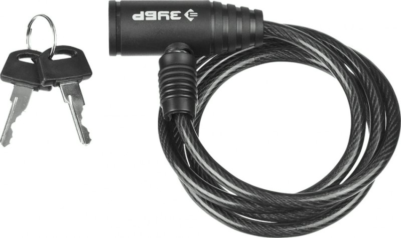 Замок тросовый ЗУБР СТАНДАРТ 2 ключа в комплекте, длина троса 950мм, d 6мм [37269-95]