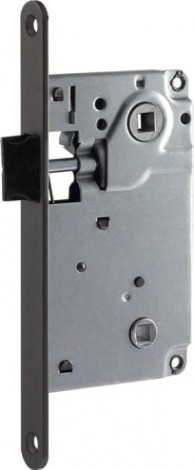 Замок врезной НОРА-М 13-90 мм под фиксатор "Графит" [18574]