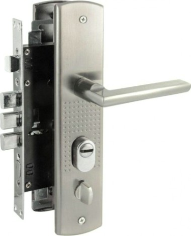 Замок врезной НОРА-М 200-108 левый для китайских дверей "Матовый никель" [16413]