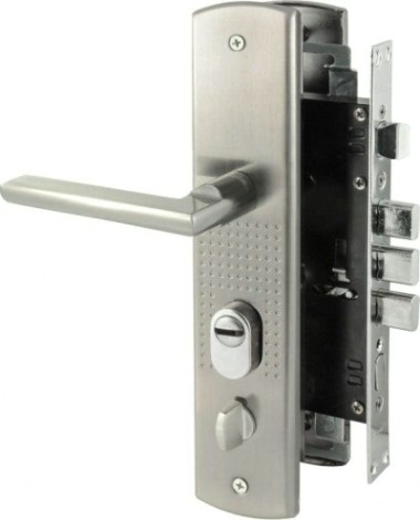 Замок врезной НОРА-М 200-108 правый для китайских дверей "Матовый никель" [16414]