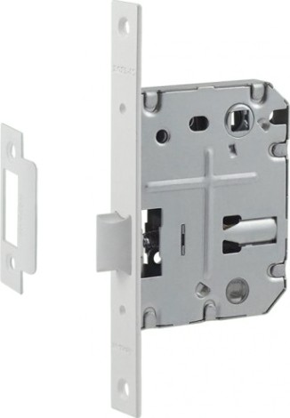 Замок врезной НОРА-М 2070-70 ППП с пластик. ригелем "Белая" [18897]