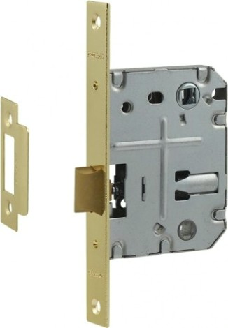 Замок врезной НОРА-М 2070-70 ППП с пластик. ригелем "Полированная ла [16105]