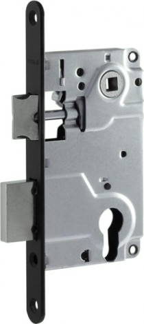 Замок врезной НОРА-М 25-85 цилиндровый "Черный" [18514]