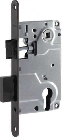 Замок врезной НОРА-М 25-85 цилиндровый "Графит" [18512]