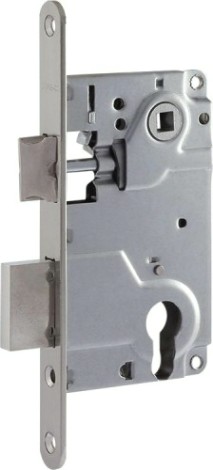 Замок врезной НОРА-М 25-85 цилиндровый "Матовый никель" [18346]