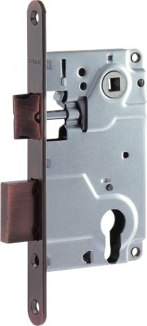 Замок врезной НОРА-М 25-85 цилиндровый "Старая медь" [8546]