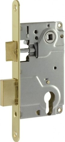 Замок врезной НОРА-М 25-85 цилиндровый "Золото" [8544]