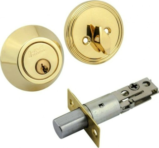 Замок врезной НОРА-М D1 цилиндровый "Золото" [8943]