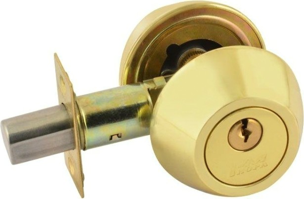 Замок врезной НОРА-М D2 цилиндровый "Матовое золото" [12650]
