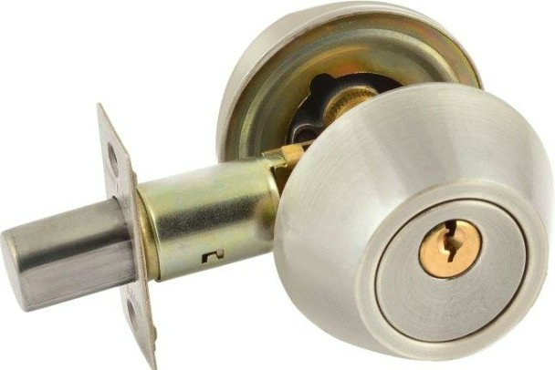 Замок врезной НОРА-М D2 цилиндровый "Матовый никель" [13478]