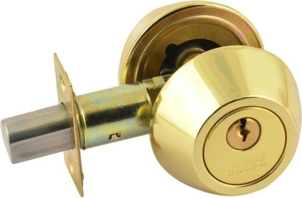 Замок врезной НОРА-М D2 цилиндровый "Золото" [8945]