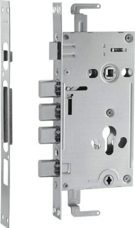 Замок врезной НОРА-М КЗВР-1 для китайских дверей "Хром" [9133]