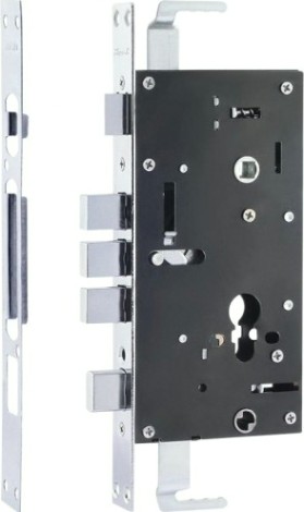 Замок врезной НОРА-М КЗВР-1А правый для китайских дверей "Хром" автомат. [18727]