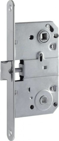 Замок врезной НОРА-М М13-90 под фиксатор "Хром" [9619]