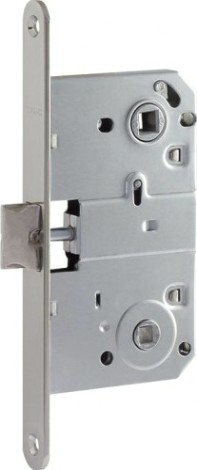 Замок врезной НОРА-М М13-90 под фиксатор "Матовый никель" [18526]