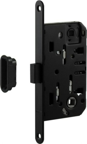 Замок врезной НОРА-М М13М-96 мм под фиксатор с магнитным ригелем "Черный" [18964]