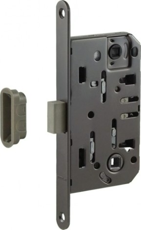 Замок врезной НОРА-М М13М-96 мм под фиксатор с магнитным ригелем "Графит" [18965]