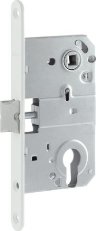 Замок врезной НОРА-М M25-85 цилиндровый "Белый" [18584]