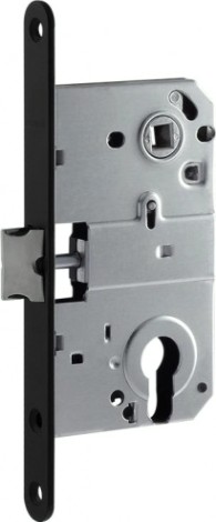 Замок врезной НОРА-М M25-85 цилиндровый "Черный" [18585]