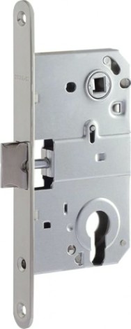 Замок врезной НОРА-М M25-85 цилиндровый "Матовый никель" [18347]