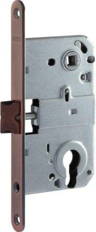 Замок врезной НОРА-М M25-85 цилиндровый "Старая медь" [9625]