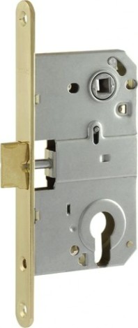 Замок врезной НОРА-М M25-85 цилиндровый "Золото" [9628]