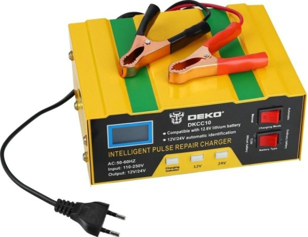 Зарядное устройство DEKO DKCC10 12/24в, 10а [051-8053]