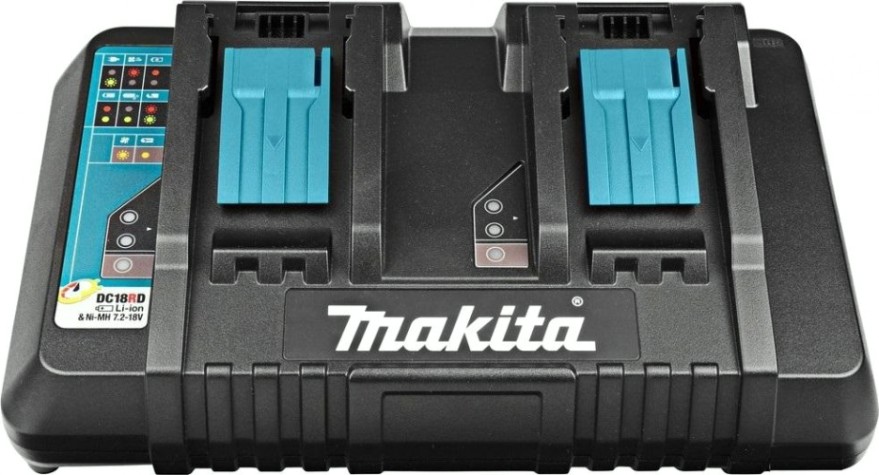 Зарядное устройство для аккумуляторов MAKITA DC 18 RD (630876-7) (без. упак) два поста, быстрая LXT 18 [630876-7]