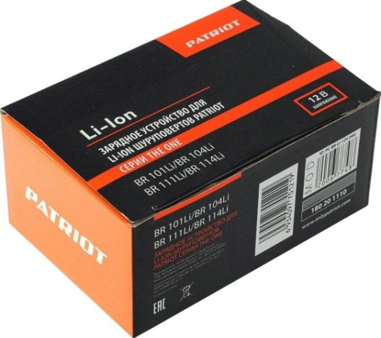 Зарядное устройство для аккумуляторов PATRIOT BR 101Li/BR 104Li/BR 111Li-Ion [180201110]