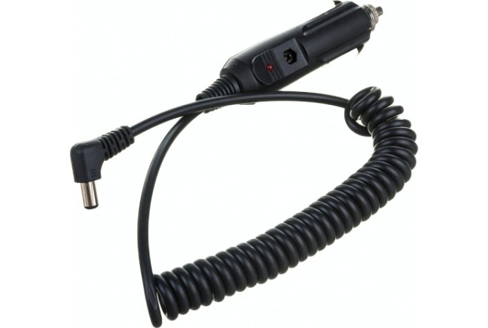 Зарядное устройство REXANT 16-0233 для авто с индикатором (разъем 2.1х5.5) спираль