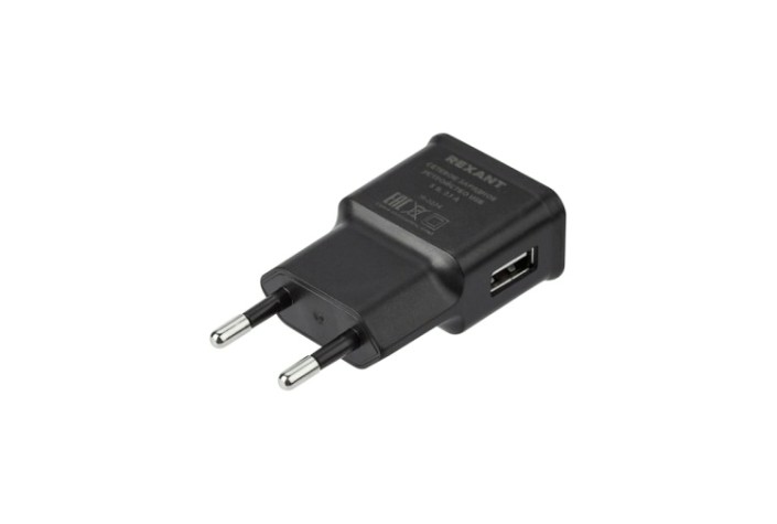 Зарядное устройство REXANT 16-0274 сетевое USB, 5v, 2.1A, черное