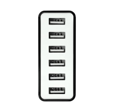 Зарядное устройство REXANT 16-0287 сетевое 6хUSB, 1000ma, черное
