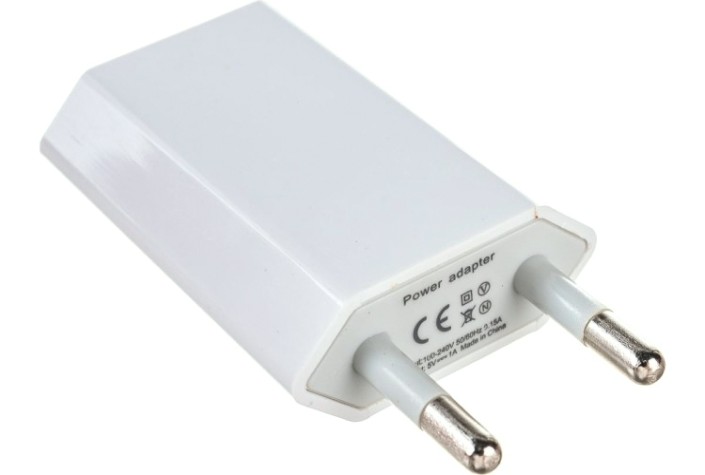 Зарядное устройство REXANT 18-1194 сетевое iPhone/iPod USB белое (СЗУ) (5V, 1000 mA)