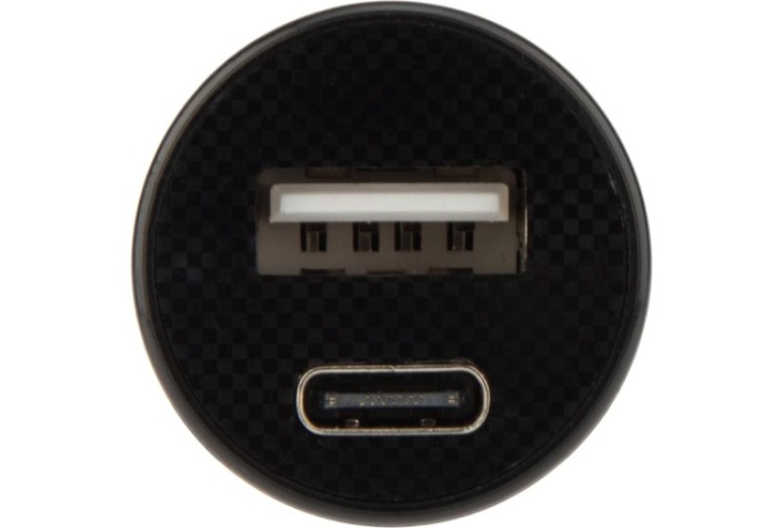 Зарядное устройство REXANT 18-2228 автомобильное c двумя портами USB-A+Type-C 12Bт