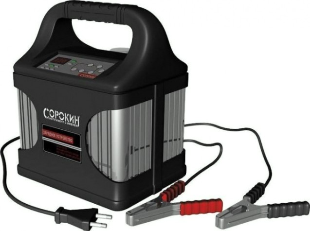 Зарядное устройство СОРОКИН 12.95 15A, 12В, 220В, универсальное Зарядное устройство СОРОКИН 12.95 15A, 12В, 220В, универсальное
