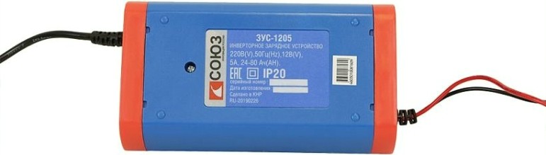 Зарядное устройство СОЮЗ ЗУС-1205 инверторное Зарядное устройство СОЮЗ ЗУС-1205 инверторное