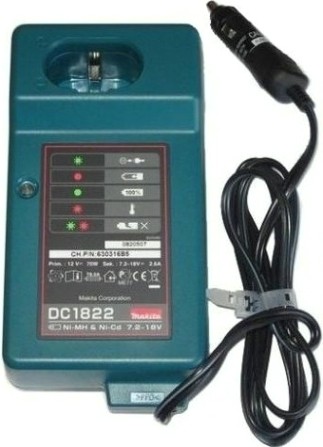 Зарядные устройства для аккумуляторов MAKITA 7,2-18.0В DC 1822 автомобильное [193439-5]